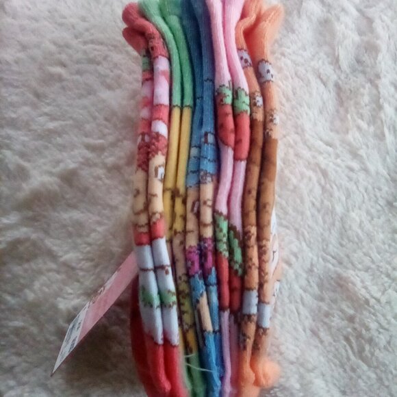 🎉5-Pair Strawberry Shortcake Novelty Socks 9-11🎉 - Picture 4 of 4